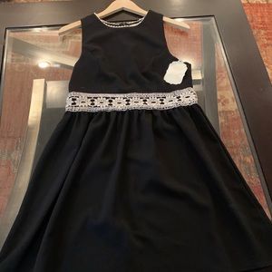 Alter’d State black dress with lace trim